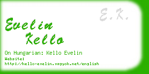 evelin kello business card